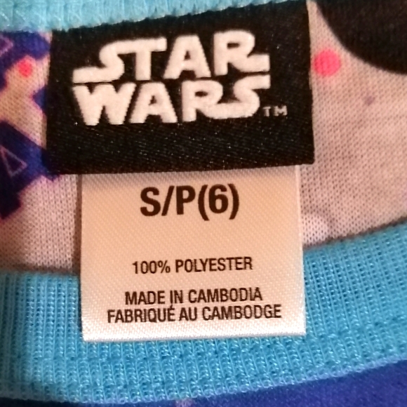 🔥SALE🔥 Star Wars Darth Vader Girl's Pajama Set NWT Sz XS (4/5) - Picture 5 of 9